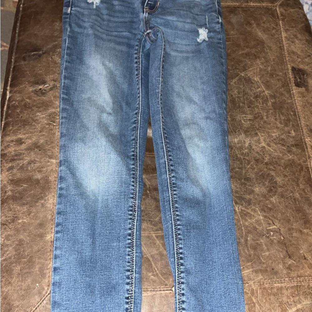 Jordache Women's Distressed Blue Skinny Jeans